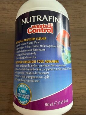 Nutrafin Waste Control Aquarium Cleaner – White Bottle